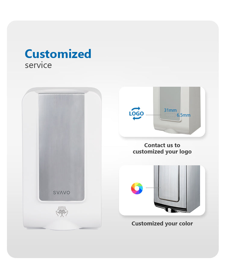 VX285 Electric Hands-Free Hand Dryer for Hotels and Homes