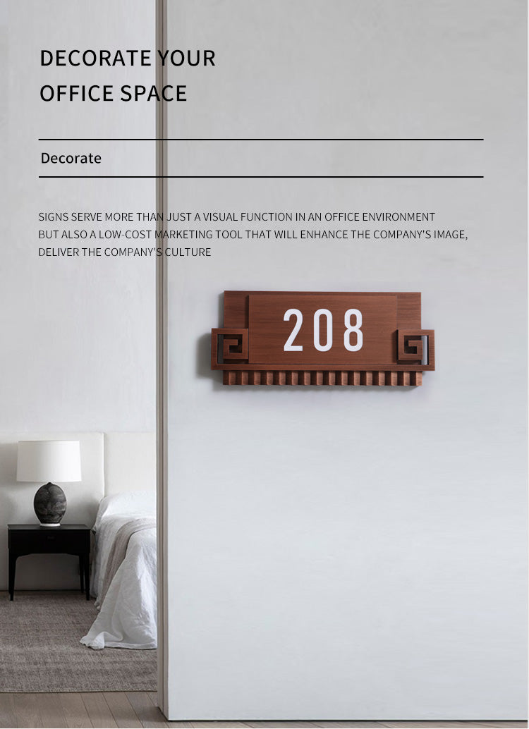 Customized modern digital house numbers