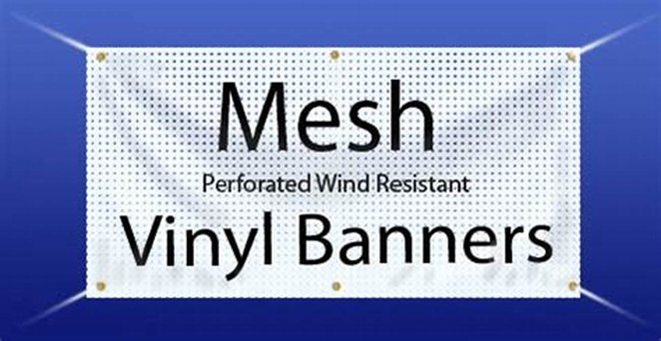 Custom Outdoor Inkjet Printed Mesh Banner Advertising