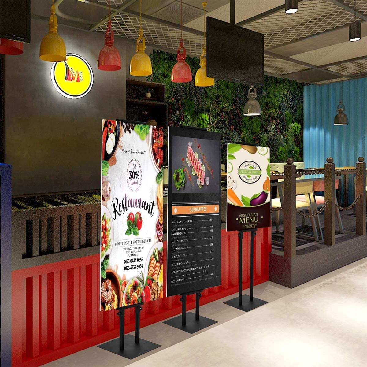 Metal KT Board display stand advertising display stand advertising poster hanging