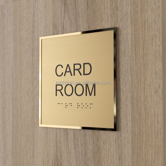 不銹鋼金屬黃銅門牌