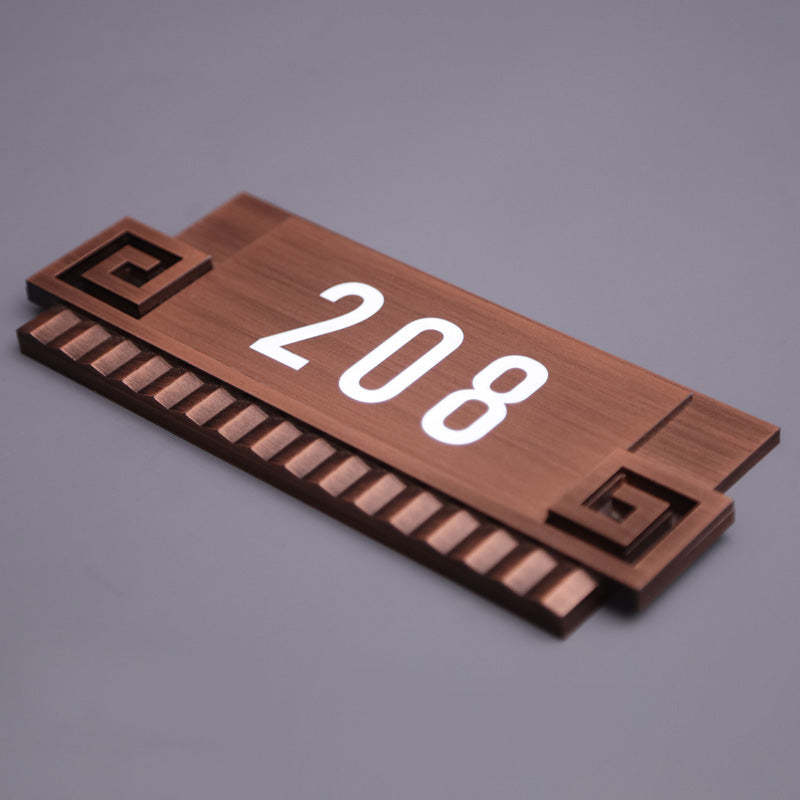Customized modern digital house numbers