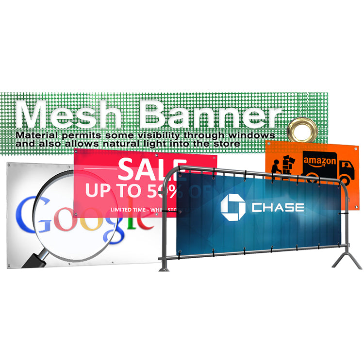 Custom Outdoor Inkjet Printed Mesh Banner Advertising