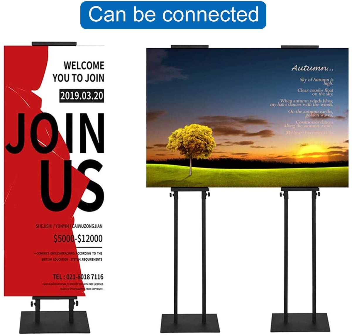 Metal KT Board display stand advertising display stand advertising poster hanging