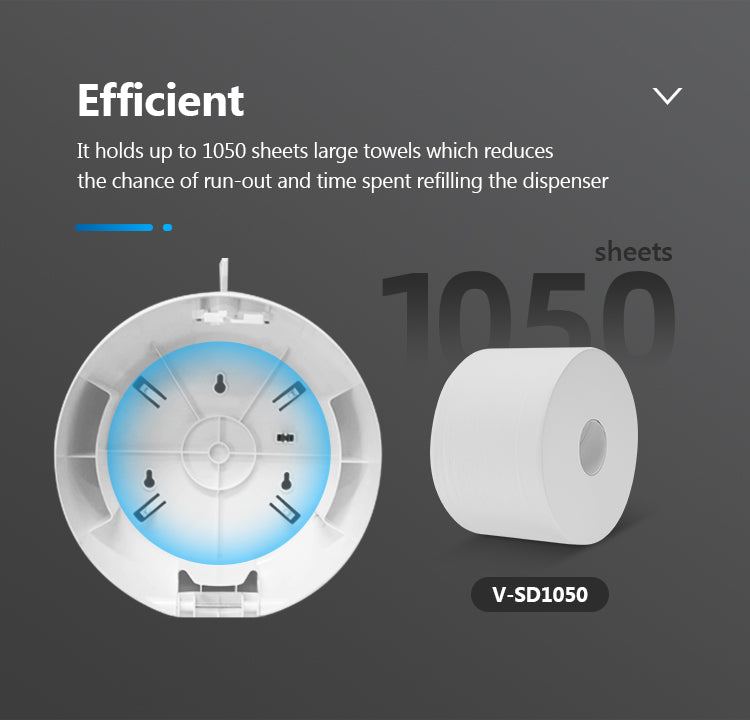 PL-151066 Wall-mounted large ABS plastic toilet paper holder large roll paper towel center pull paper towel holder