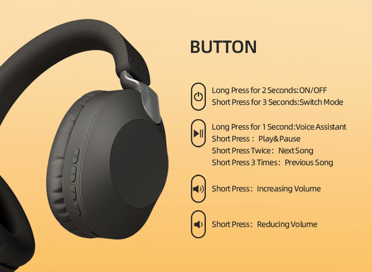 Wireless headset bluetooth headset B2 light-emitting mic with heavy bass gaming e-sports headset