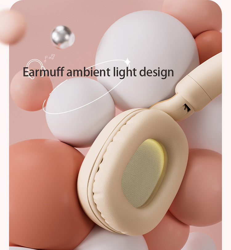 Cute cartoon luminous pet head-mounted Bluetooth headset B4 wireless Bluetooth headset