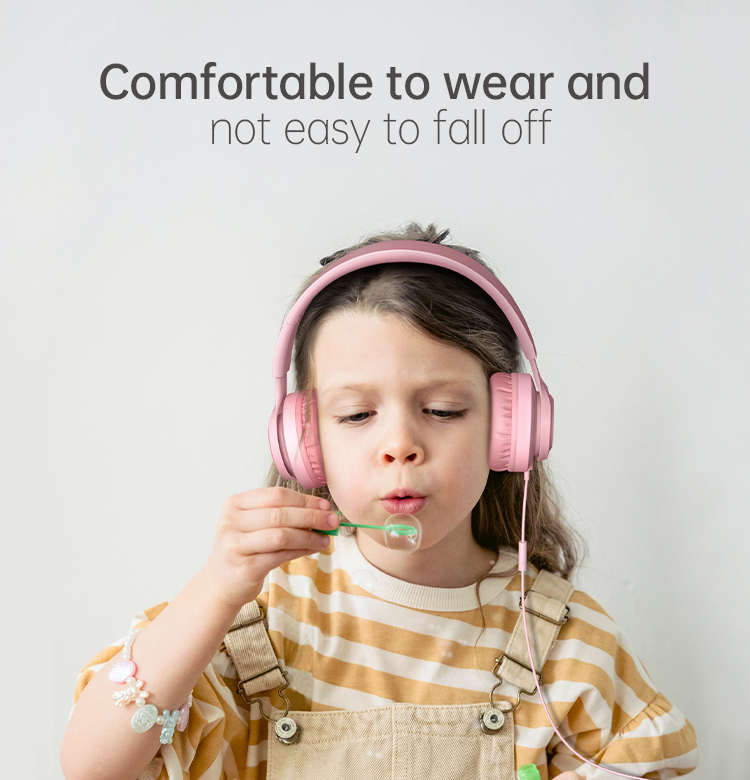 Children's Portable Wi-Fi Controlled Cute Online Class Earphones with Microphone EP06 Headphones