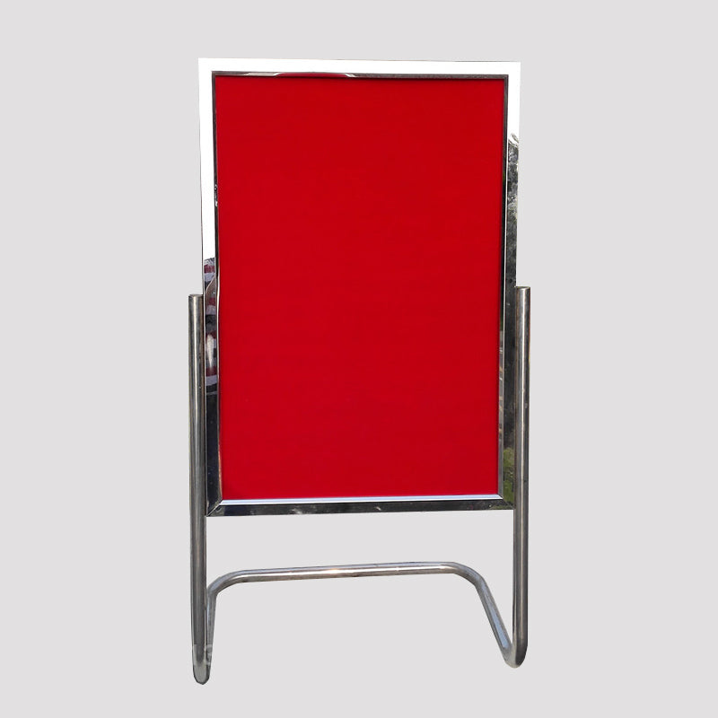 L-shaped floor-standing billboard stainless steel billboard thickened welcome display stand