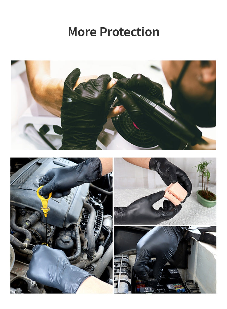 6 Mil Heavy Duty Automotive Industry Micro Touch Mechanical Nitrile Work Safety Gloves