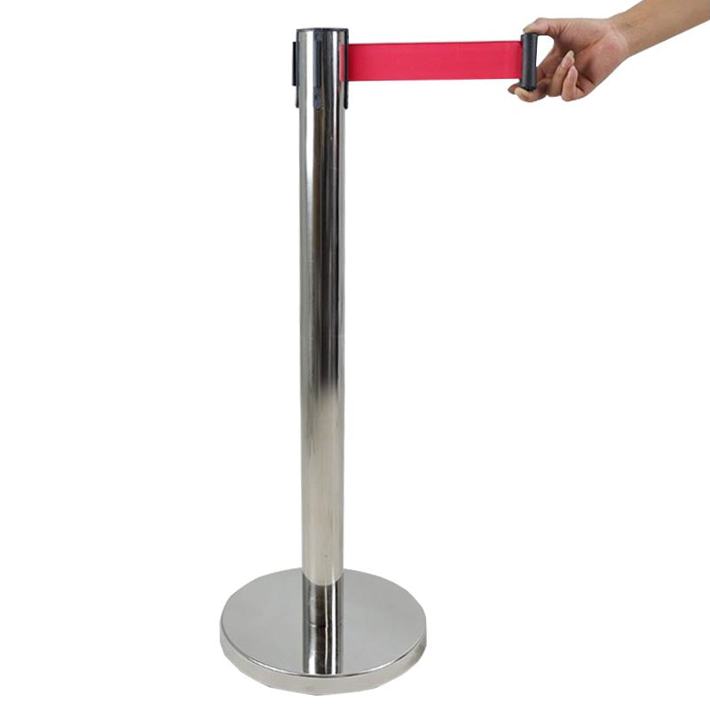 1 meter stainless steel telescopic guardrail isolation belt telescopic belt line guardrail queue guardrail warning belt