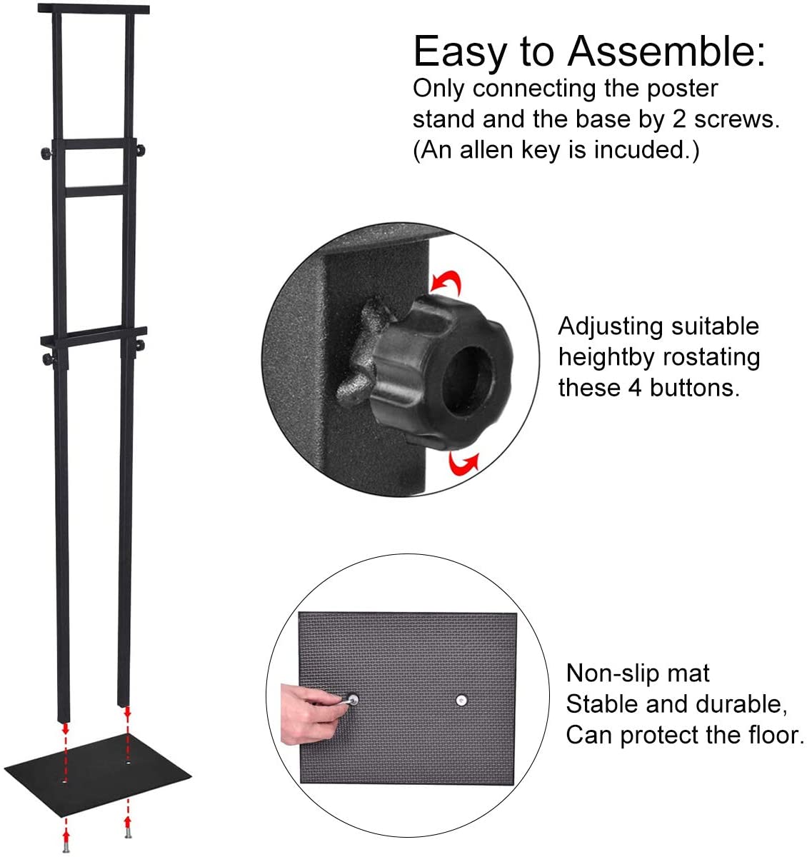 Metal KT Board display stand advertising display stand advertising poster hanging