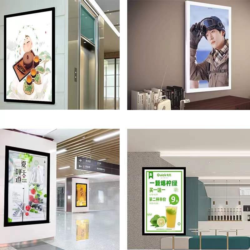 Customized ultra-thin light box hanging store advertising menu sign