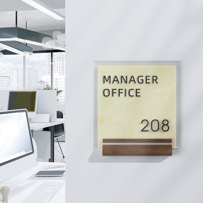 Professional customized acrylic and stainless steel door plates