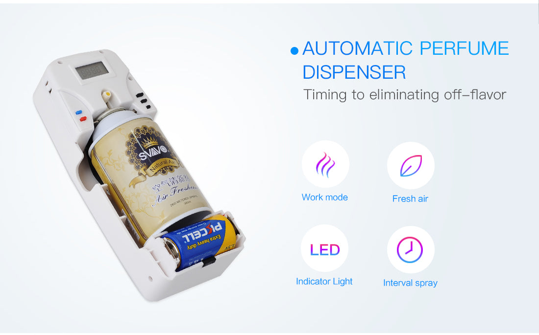 V-250 Automatic Spray Air Freshener Refillable Aerosol Perfume Dispenser