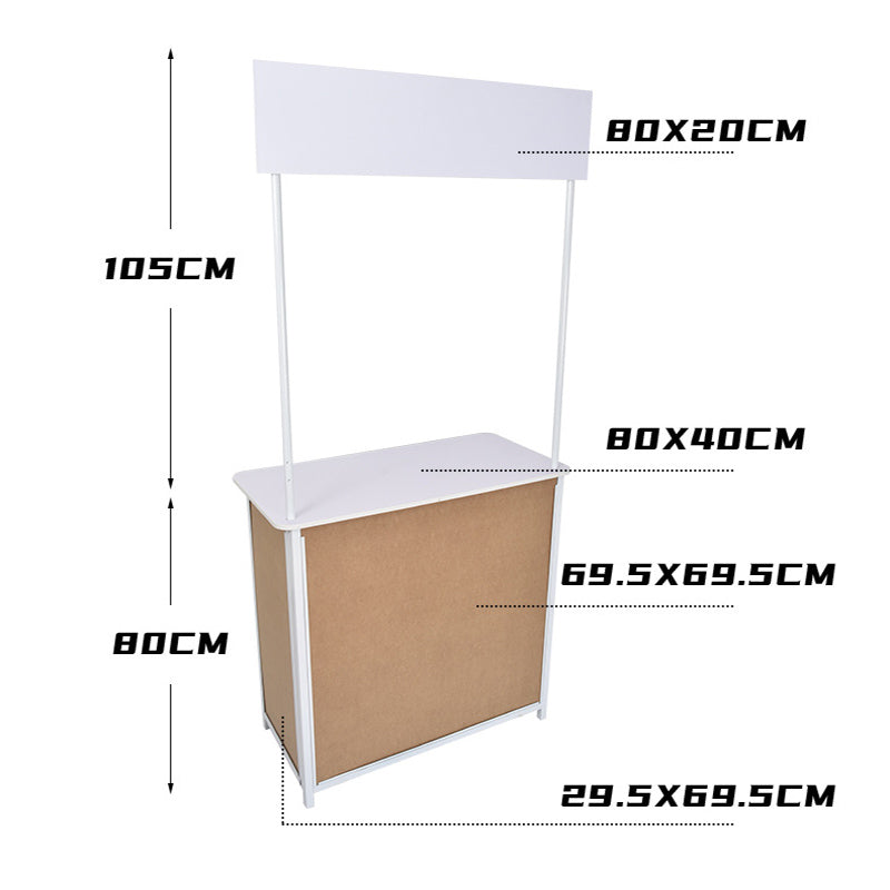 Folding portable advertising promotion table