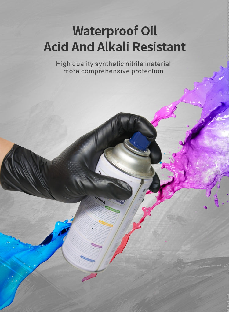 6 Mil Heavy Duty Automotive Industry Micro Touch Mechanical Nitrile Work Safety Gloves