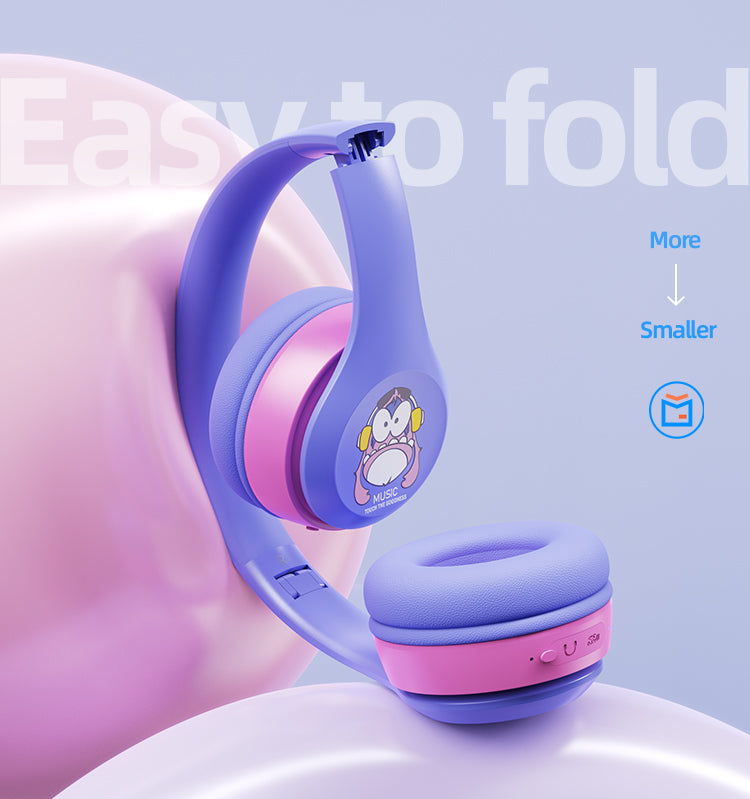 Cartoon Wireless Children's Learning Headphones