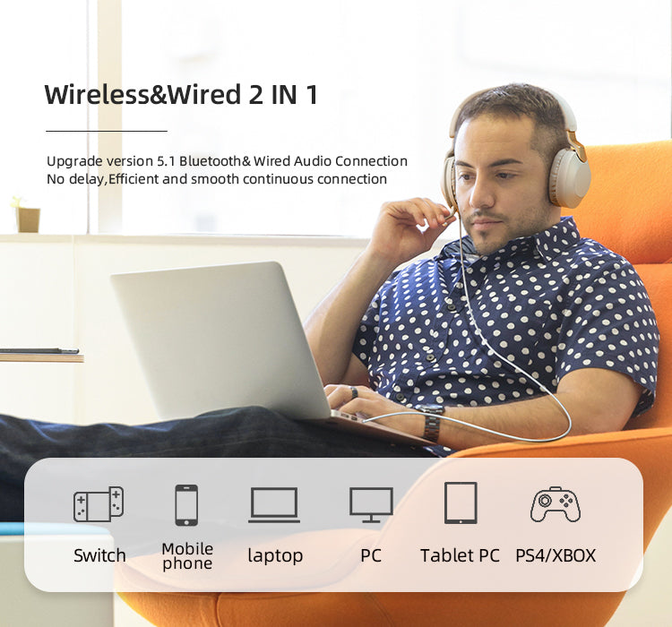 Wireless headset bluetooth headset B2 light-emitting mic with heavy bass gaming e-sports headset