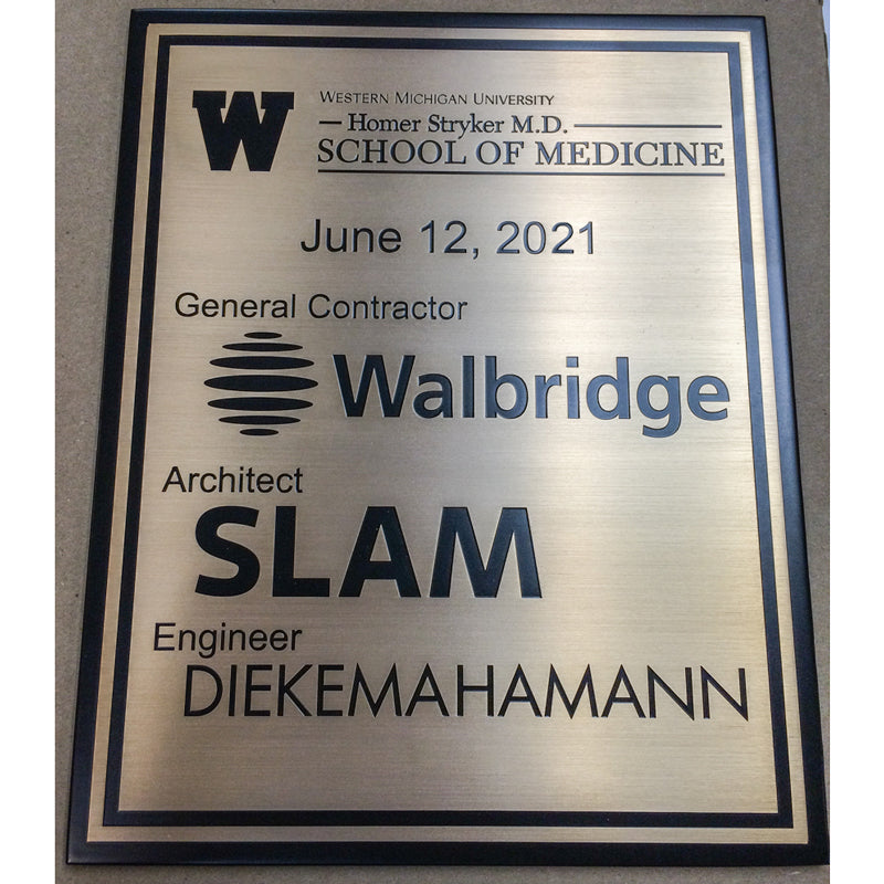 Customized metal high quality commemorative honor plaques