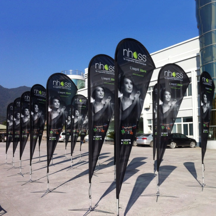 Outdoor advertising exhibition event beach feather flag banner