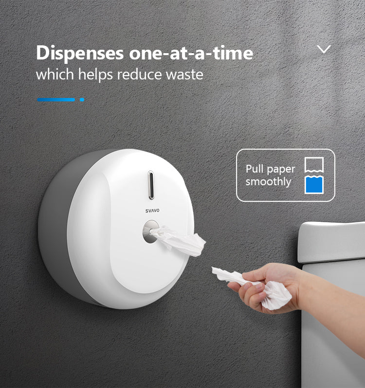 PL-151066 Wall-mounted large ABS plastic toilet paper holder large roll paper towel center pull paper towel holder