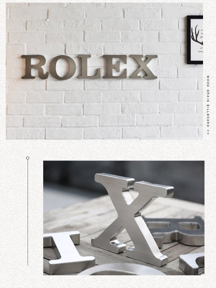 Customizable metal billboard outdoor 3D metal letters