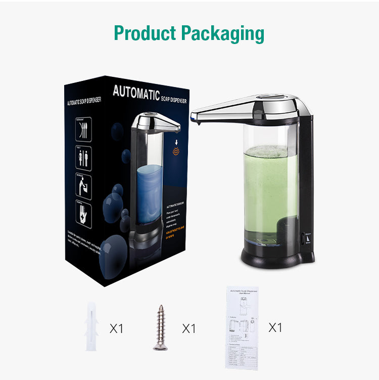 V-470 Battery Powered Infrared Sensor Automatic Refillable Liquid Spray Foam Soap Dispenser