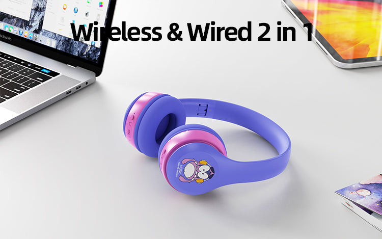 Cartoon Wireless Children's Learning Headphones