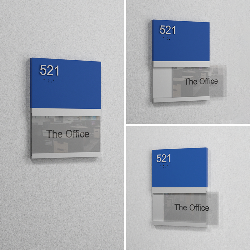 Plastic door plates are suitable for hotels, apartments, hospitals and schools