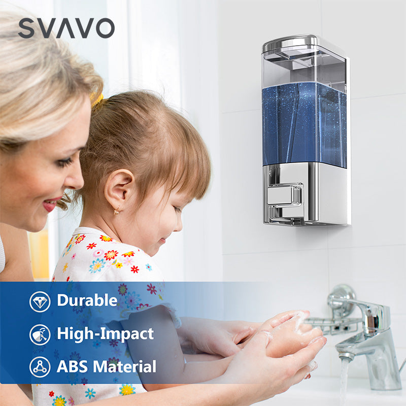 V-8101 500ml Manual Liquid Gel Soap Shower Shampoo Hand Sanitizer Dispenser