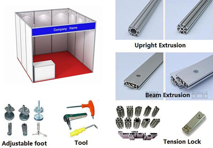 Lockable Exhibition Counter for Trade Show Booth