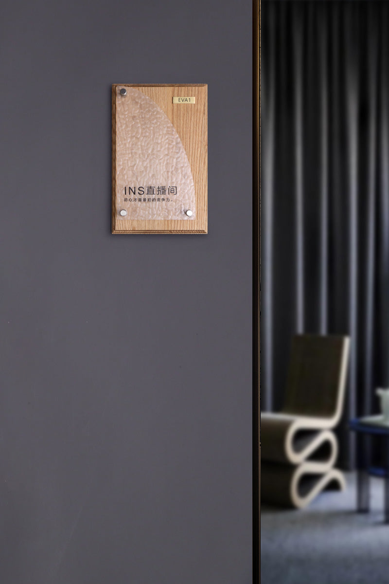 Professional customized acrylic door plates