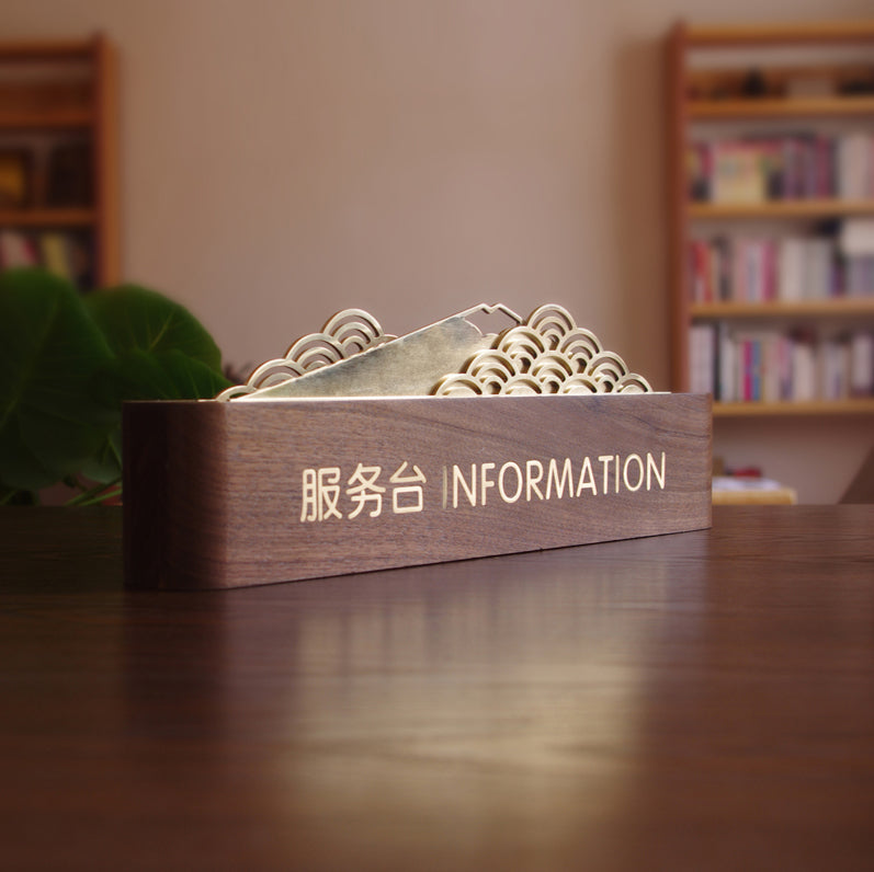 Custom reception desk sign