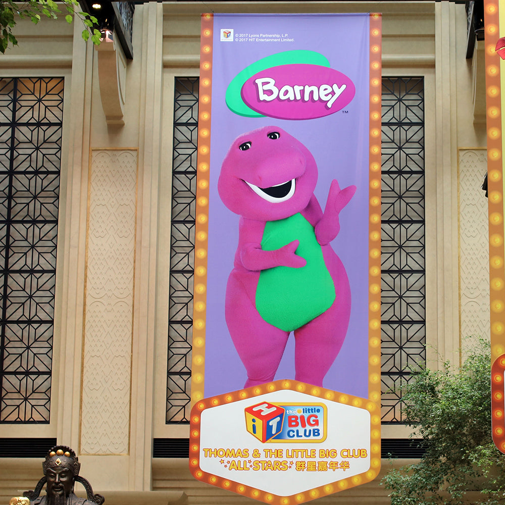 Custom ceiling hanging rolling banner double sided printing advertising hanging banner