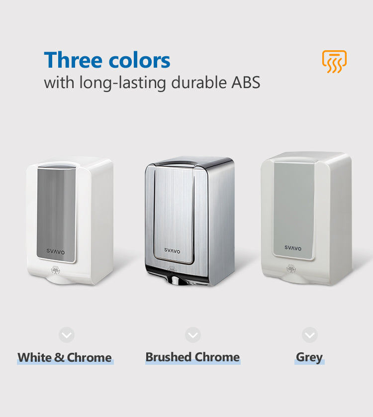 VX285 Electric Hands-Free Hand Dryer for Hotels and Homes