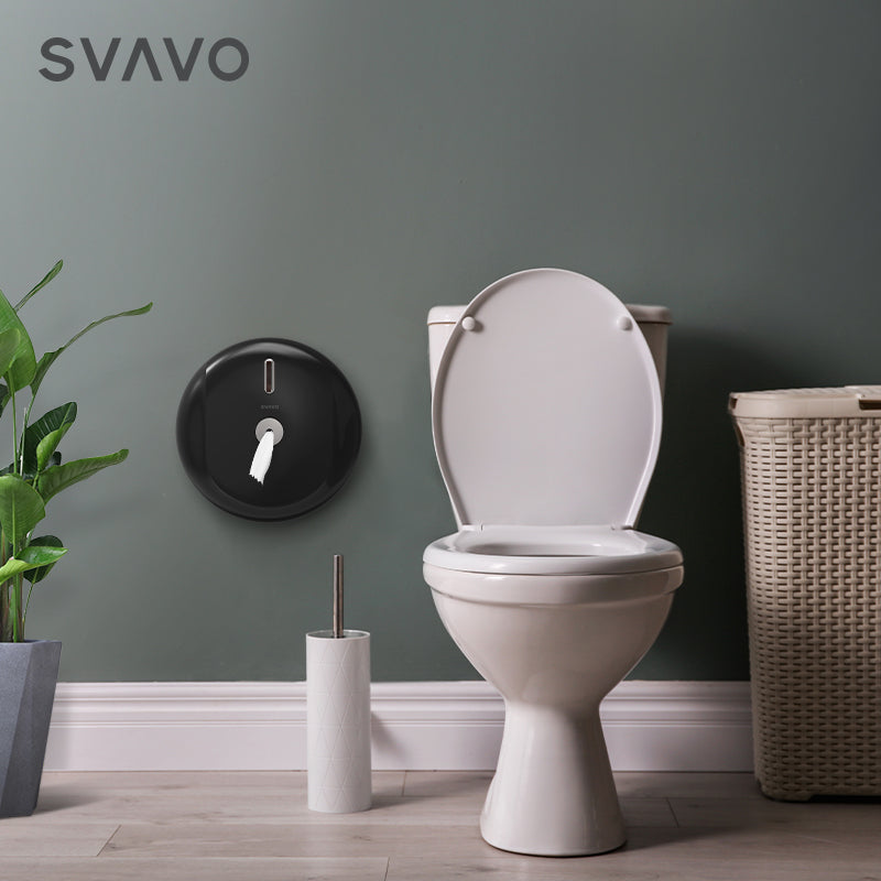 PL-151066 Wall-mounted large ABS plastic toilet paper holder large roll paper towel center pull paper towel holder