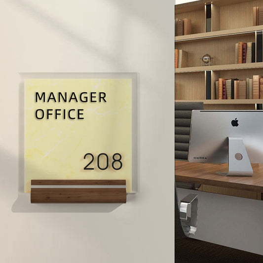 定制金屬辦公室門牌 鋁製辦公桌銘牌