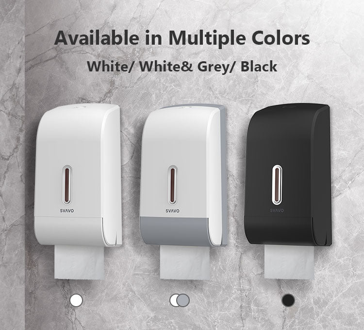 PL-151068 Wall-mounted ABS plastic waterproof double roll paper towel dispenser