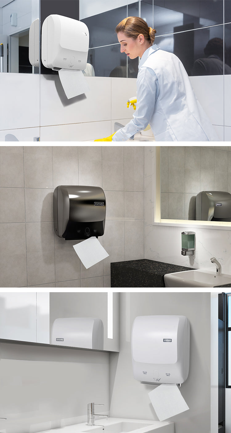 PL-151064 High quality luxury wall-mounted plastic box automatic paper towel dispenser