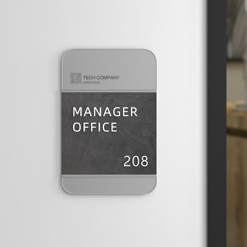 Logo decoration plaque office conference room aluminum door plate
