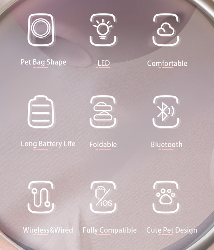 Cute cartoon luminous pet head-mounted Bluetooth headset B4 wireless Bluetooth headset