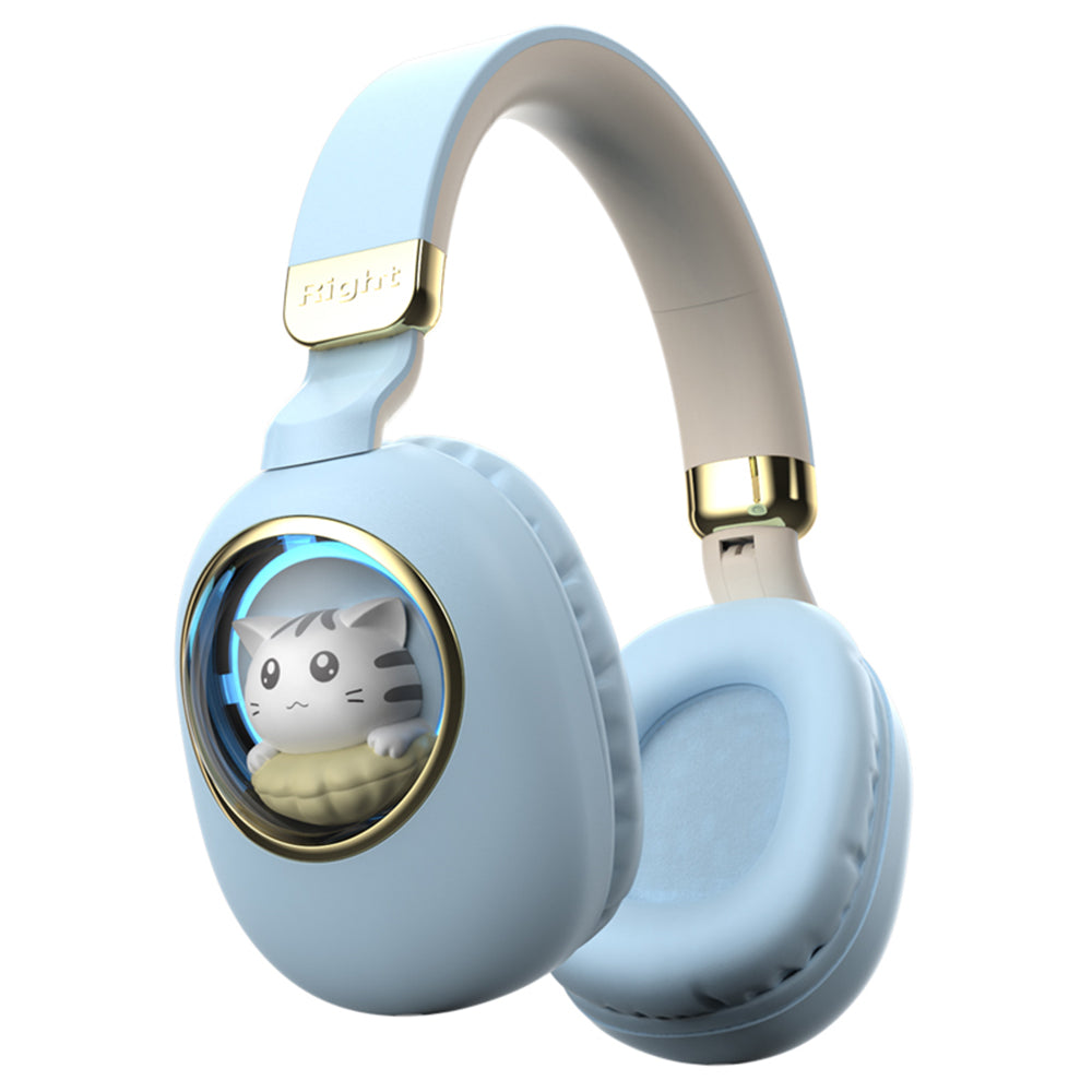 Cute cartoon luminous pet head-mounted Bluetooth headset B4 wireless Bluetooth headset