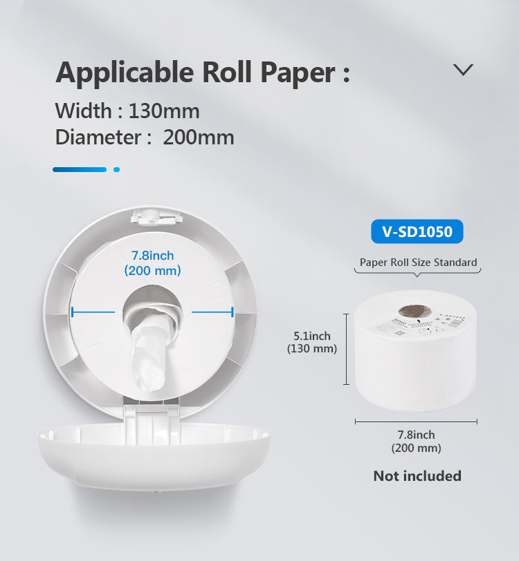 PL-151066 Wall-mounted large ABS plastic toilet paper holder large roll paper towel center pull paper towel holder