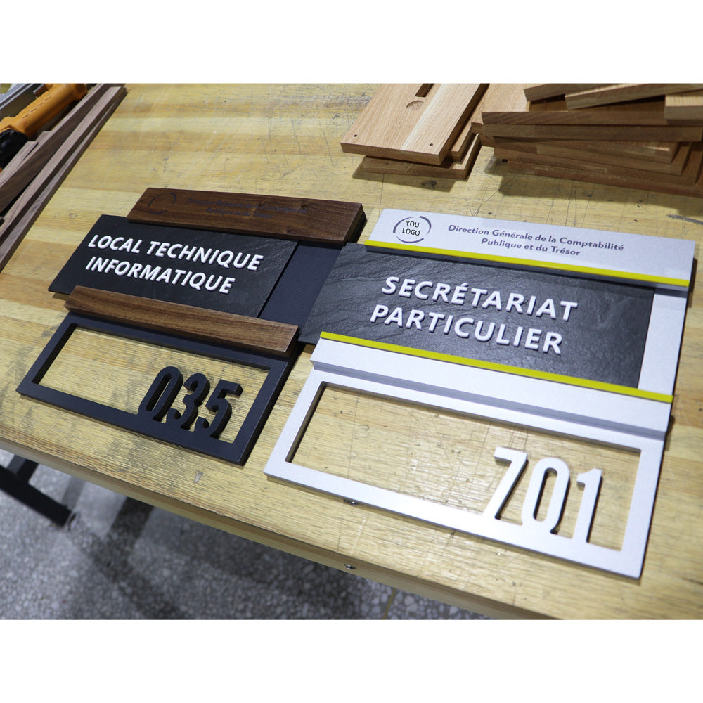 Logo decoration plaque office conference room aluminum door plate