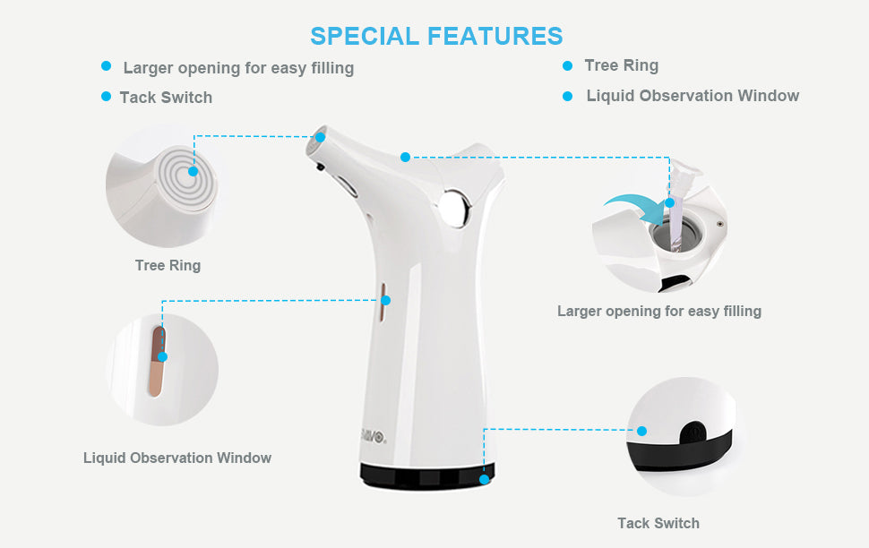 V-476 Non-Contact Automatic Soap Dispenser Hand Sanitizer Infrared Sensing Automatic Liquid Foam Dispenser