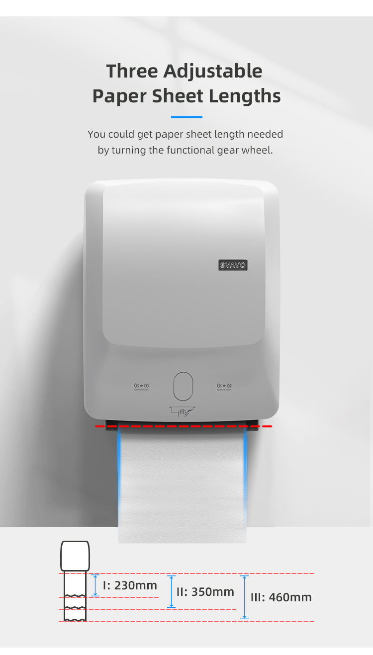 PL-151064 High quality luxury wall-mounted plastic box automatic paper towel dispenser