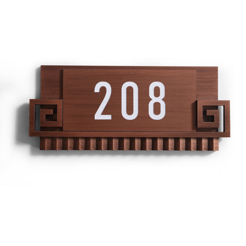 Customized modern digital house numbers