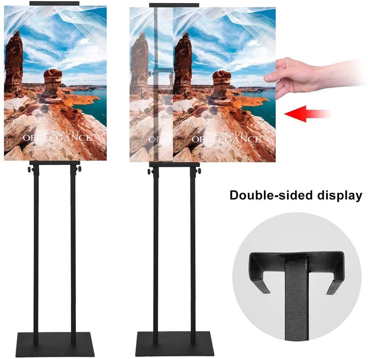 Metal KT Board display stand advertising display stand advertising poster hanging