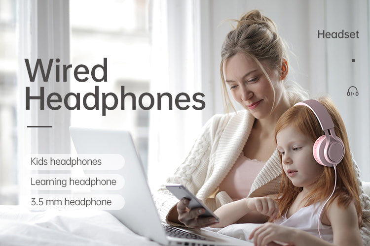 Children's Portable Wi-Fi Controlled Cute Online Class Earphones with Microphone EP06 Headphones